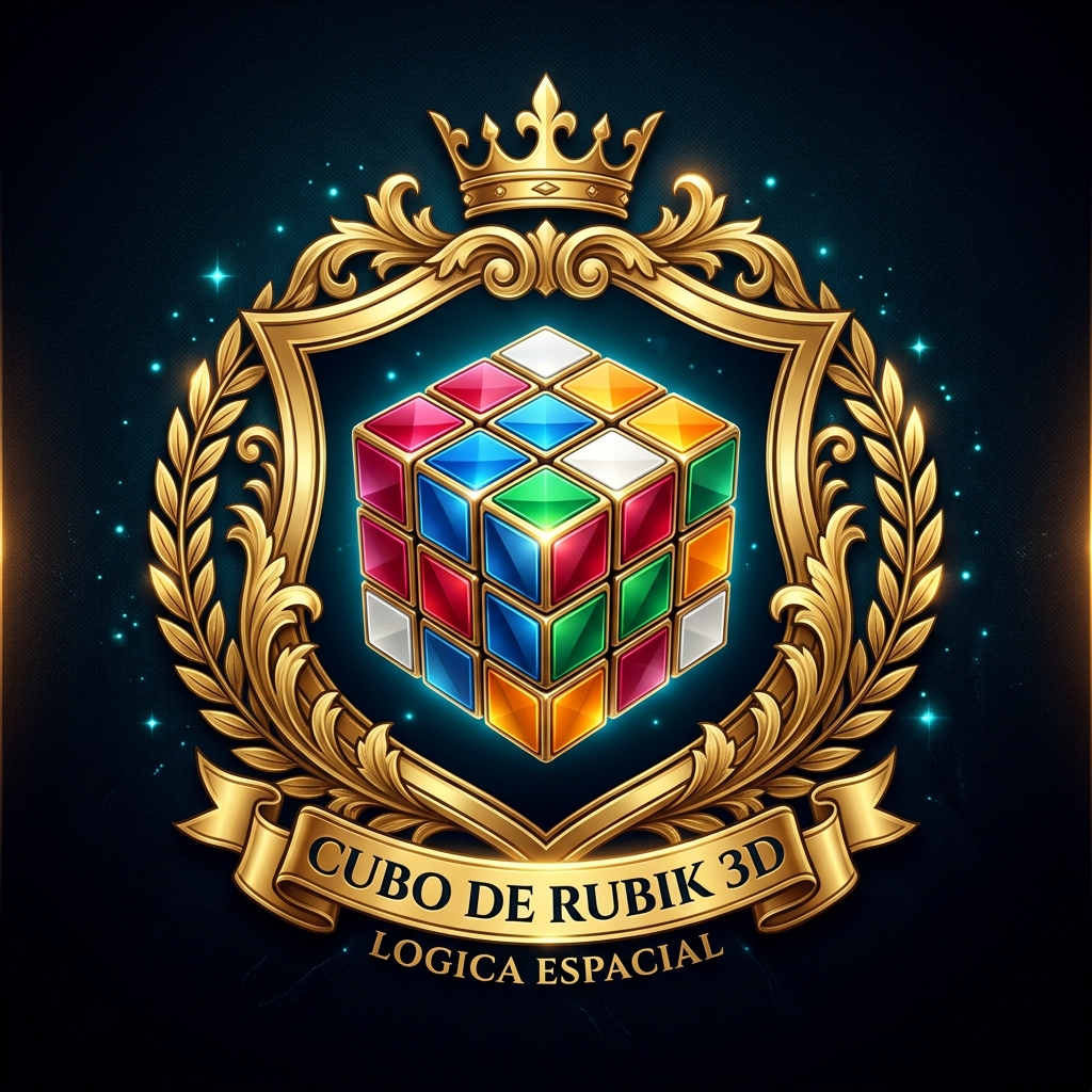 Logotipo Oficial Cubo de Rubik 3D